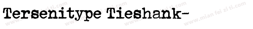 Tersenitype Tieshank字体转换